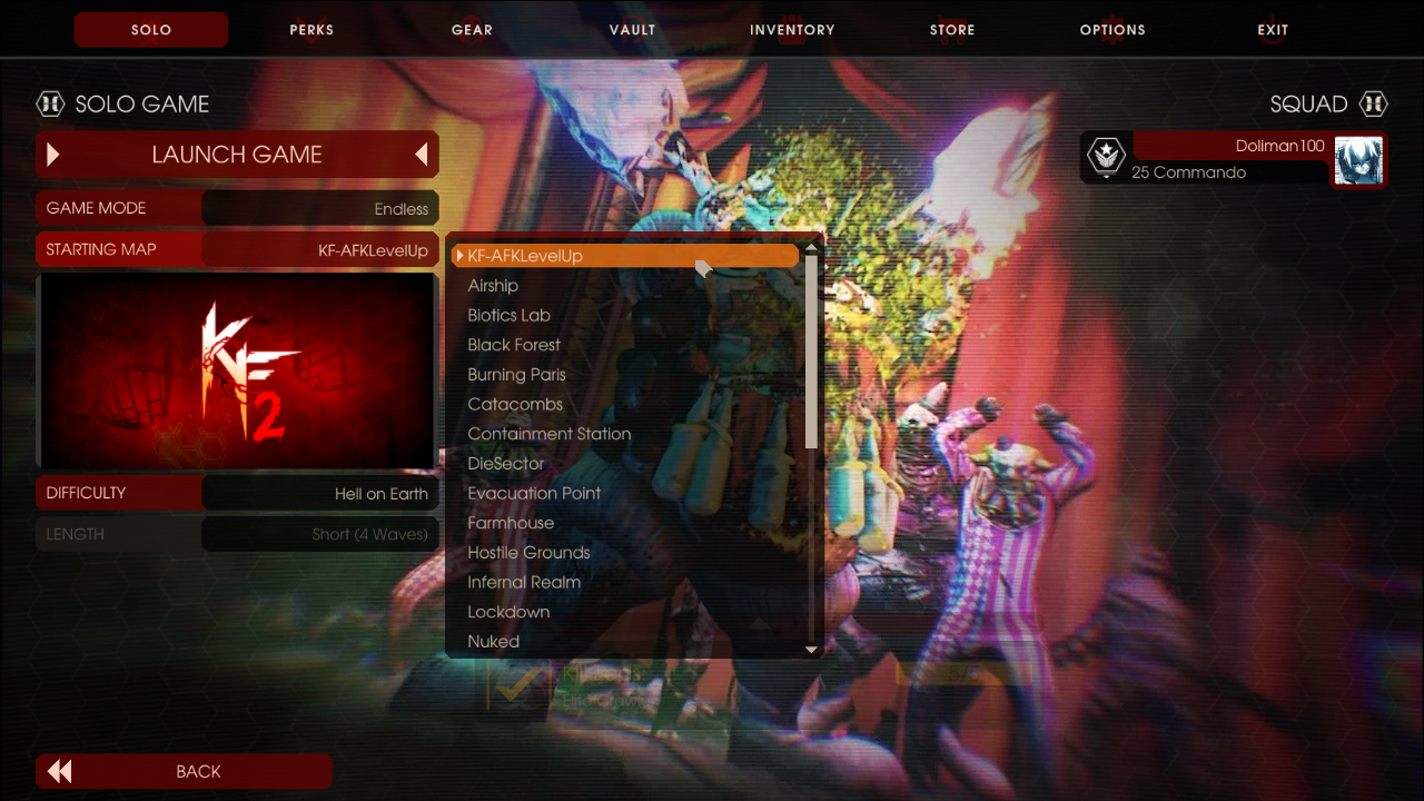 Killing Floor 2 Afk Level Up